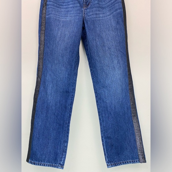 Madewell The Perfect Vintage Jean: Metallic Tuxedo Stripe Edition NWT Sz 29 - Picture 7 of 13